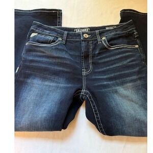 Salvage Supply Co Havoc Slim Boot Jeans Dark Wash Buckle 36x28